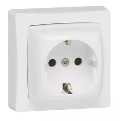   Legrand Oteo 2P+F csatlakozóaljzat, 16 A - 250 V~, fehér RAL 9010 (Legrand 086029)