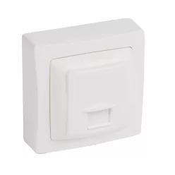   Legrand Oteo RJ11 aljzat - 4 pólusú burkolattal, kerettel (Legrand 086043)