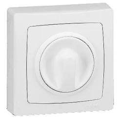   Legrand Oteo forgatógombos fényerőszabályzó 40 - 400 W, min. terhelés: 40 W, ill. 40 VA, 10 AX - 250 V~, fehér RAL 9010 (Legrand 086068)