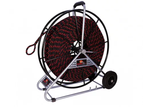 Runpotec PE behúzókötél acél csévélődobbal 12mm 150m