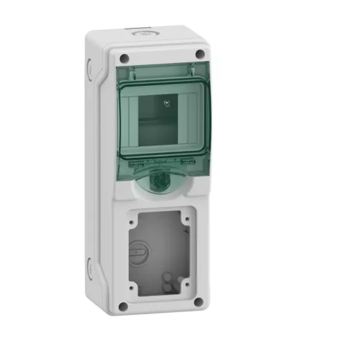 MUREVA (Kaedra) Mini elosztó, átlátszó ajtó,  1x4 modul+1 nyílás