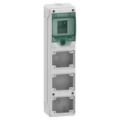   MUREVA (Kaedra) Mini elosztó, átlátszó ajtó, 1x4 modul+3 nyílás