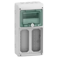  MUREVA (Kaedra) Kiselosztó, átlátszó ajtó, 1x8 modul+2 nyílás