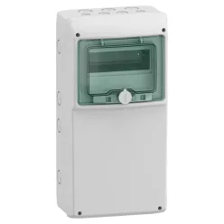   MUREVA (Kaedra) Univerzális kiselosztó, átlátszó ajtó, 1x8 modul