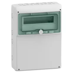   MUREVA (Kaedra) Univerzális kiselosztó, átlátszó ajtó, 1x12 modul