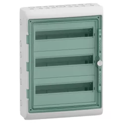 MUREVA (Kaedra) Kiselosztó, átlátszó ajtó, 1x18 modul