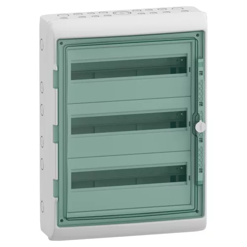 MUREVA (Kaedra) Kiselosztó, átlátszó ajtó, 1x18 modul