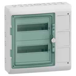 MUREVA (Kaedra) Kiselosztó, átlátszó ajtó, 3x12 modul