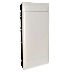   Legrand PractiboxS 3 sor 12 modul, gipszkartonba süllyeszthető kiselosztó(850°C), fehér ajtóval, védőföld és nulla elosztókapoccsal (Legrand 135163)