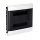 Legrand PractiboxS 2 sor 12 modul, gipszkartonba süllyeszthető kiselosztó(850°C), átlátszó füstszínű ajtóval, védőföld és nulla elosztókapoccsal (Legrand 135172)