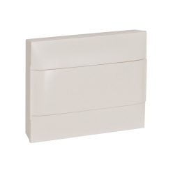   Legrand PractiboxS 1 sor 12 modul, falon kívüli kiselosztó(650°C), fehér ajtóval, védőföld és nulla elosztókapoccsal (Legrand 135201)