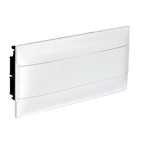 Legrand PractiboxS 1 sor 22 modul, gipszkartonba süllyeszthető kiselosztó(850°C), fehér ajtóval, védőföld és nulla elosztókapoccsal (Legrand 137165)