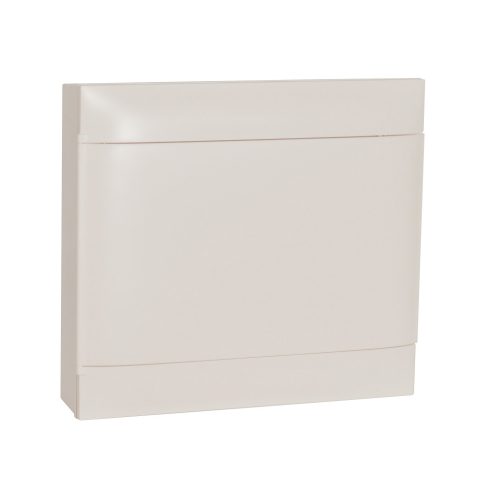 Legrand PractiboxS 2 sor 18 modul, falon kívüli kiselosztó(650°C), fehér ajtóval, védőföld és nulla elosztókapoccsal (Legrand 137207)