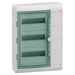 MUREVA (Kaedra) Mini elosztó, átlátszó ajtó, 1x3 modul