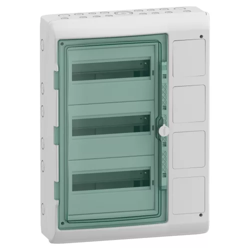 MUREVA (Kaedra) Mini elosztó, átlátszó ajtó, 1x3 modul