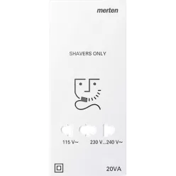 MERTEN Fedlap, borotva aljzathoz, System-M, mattfehér