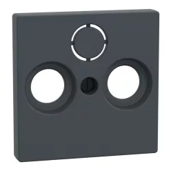   MERTEN Fedlap, 3 kimenetes antenna csatlakozóhoz, System-M, antracit