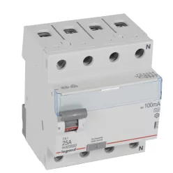  Legrand TX3 áram-védőkapcsoló 4P D 25A 100MA A (Legrand 411774)
