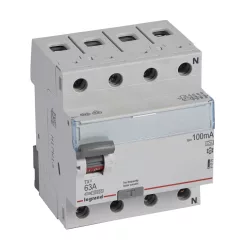   Legrand TX3 áram-védőkapcsoló 4P D 63A 100MA A (Legrand 411776)
