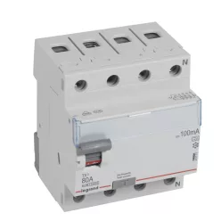   Legrand TX3 áram-védőkapcsoló 4P D 80A 100MA A (Legrand 411777)
