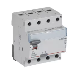   Legrand TX3 áram-védőkapcsoló 4P D 80A 300MA A (Legrand 411787)