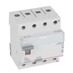   Legrand TX3 áram-védőkapcsoló 4P D 63A 500MA A (Legrand 411796)