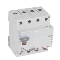   Legrand TX3 áram-védőkapcsoló 4P D 80A 500MA A (Legrand 411797)