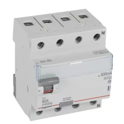   Legrand TX3 áram-védőkapcsoló 4P D 80A 300MA A-S (Legrand 411806)