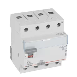   Legrand TX3 áram-védőkapcsoló 4P D 40A 500MA A-S (Legrand 411807)