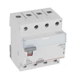   Legrand TX3 áram-védőkapcsoló 4P D 63A 500MA A-S (Legrand 411808)
