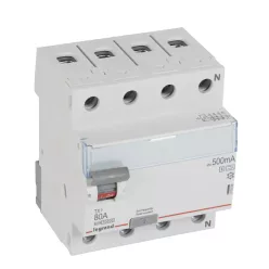   Legrand TX3 áram-védőkapcsoló 4P D 80A 500MA A-S (Legrand 411809)