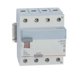   Legrand TX3 áram-védőkapcsoló 4P D 40A 30MA A-HPI (Legrand 411815)