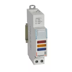   Legrand CX3 moduláris jelzőlámp tripla LED piros+sárga+kék 230/400V ~ (Legrand 412935)