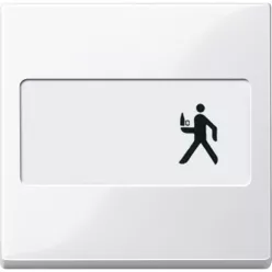 MERTEN Feliratozható billentyű, System-M, polárfehér