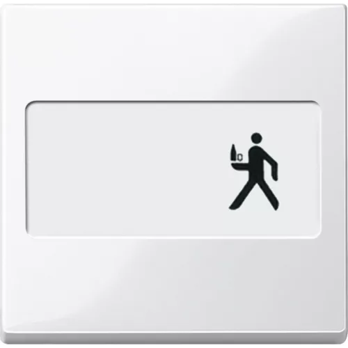 MERTEN Feliratozható billentyű, System-M, polárfehér