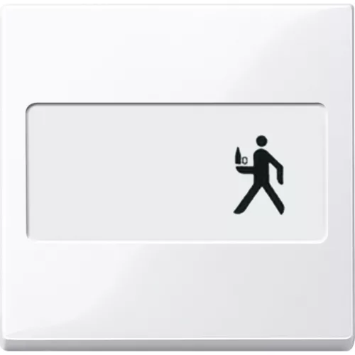 MERTEN Feliratozható billentyű, System-M, aktívfehér