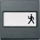 MERTEN Feliratozható billentyű, System-M, antracit