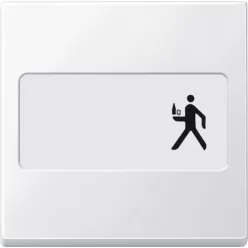 MERTEN Feliratozható billentyű, System-M, mattfehér