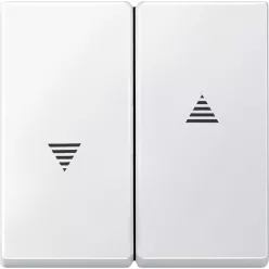   MERTEN Dupla billentyű, redőnyvezérléshez, System-M, mattfehér