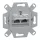 MERTEN 2xRJ45, Cat6A, STP aljzat