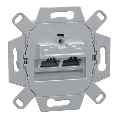 MERTEN 2xRJ45, Cat6A, STP aljzat