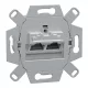 MERTEN 2xRJ45, Cat6A, STP aljzat
