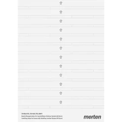 MERTEN M-Smart/M-Pure cimkéző készlet, 36 db-os
