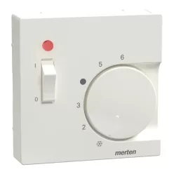   MERTEN Fedlap, kapcsolós termosztátokhoz, System-M, polárfehér