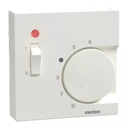 MERTEN Fedlap, kapcsolós termosztátokhoz, System-M, polárfehér