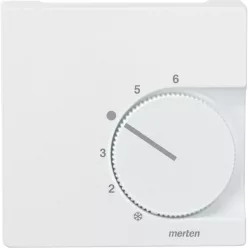   MERTEN Fedlap, váltóérintkezős termosztáthoz, System-M, mattfehér
