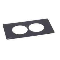 Legrand Incara Disq In 2 burkolat, fekete (Legrand 654757)