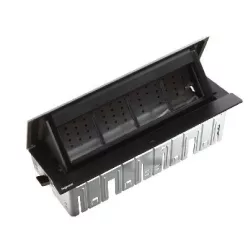   Legrand Incara Pop-up - bútorba süllyeszthető, 8 modul üres, fekete (Legrand 654810)