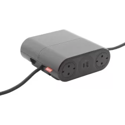   Legrand Incara Link on bővíthető (kat. Szám: 654889-cel) elosztóállomás, 4x2P+F + 2xUSB A+C aljzat 2,5m kábellel, fekete (Legrand 654888)