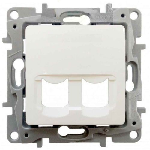 Legrand Niloé 2xRJ45 keystone adapter, fehér (Legrand 664765)